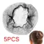 XUAN 5 Chiếc Nữ Múa Ba Lê Trượt Tuyết Snoods Tóc Lưới Bun Cover Bla Chất Liệu Nylon VN