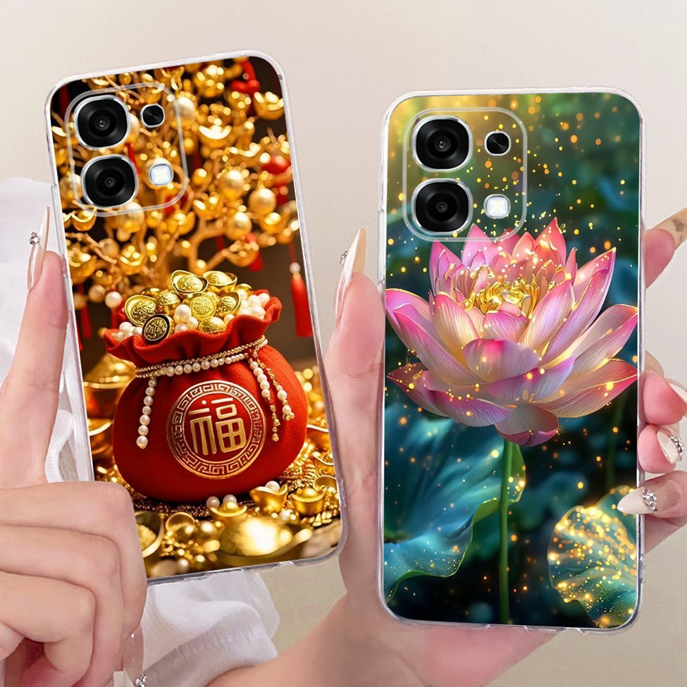 Trong Suốt Cho Oppo A6 Pro 4G CPH2799 5G CPH2781 Vỏ Cho Oppo A6 Pro Thẩm Mỹ Hoạt Hình Dễ Thương Thời Trang Bướm Vẽ Ngộ nghĩnh