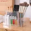 Hộp đựng bút AFTEROF, Hộp đựng bút Acrylic trong suốt, Dụng cụ sắp xếp máy tính để bàn 6 lưới Phân loại Bàn chải lưu trữ Nồi