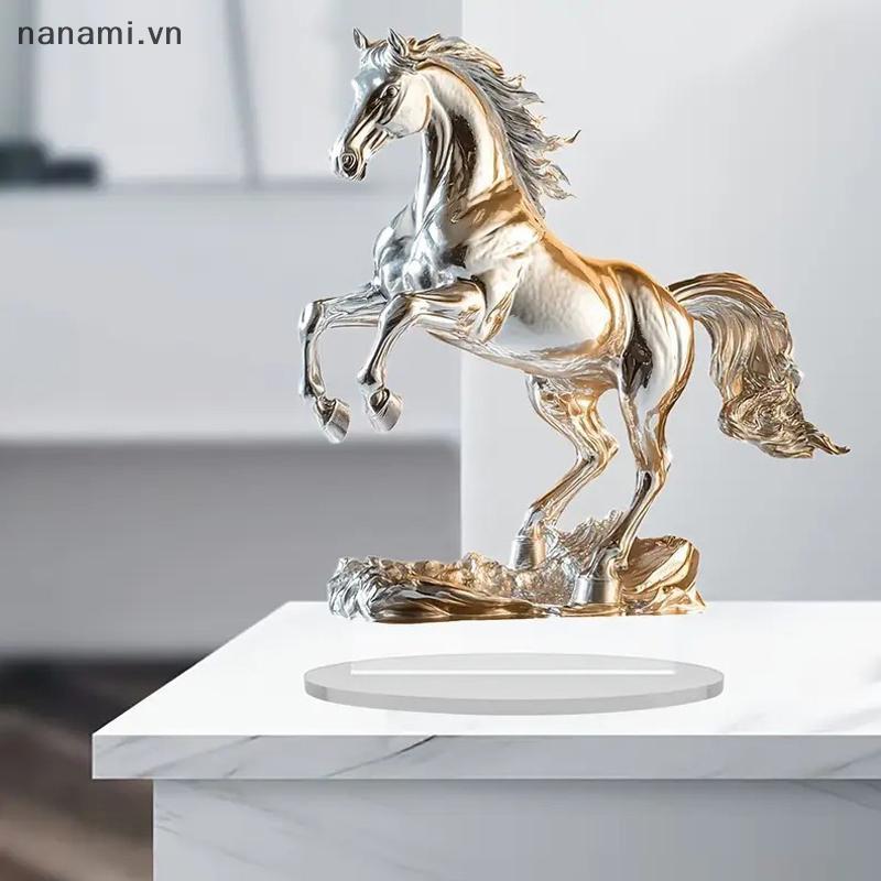 [nanami] Đồ trang trí Acrylic ngựa trắng xuyên biên giới mới phù hợp làm trang trí nội thất [VN]