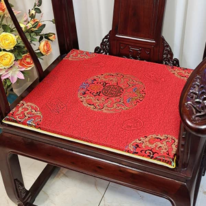Mới Phong Cách Trung Quốc Đệm Ghế Gỗ Gụ Sofa Đệm Gỗ Chắc Chắn Nội Thất Đệm Taishi Ghế Ăn Vòng Ghế Bàn Trà Chống Trơn Trượt102304