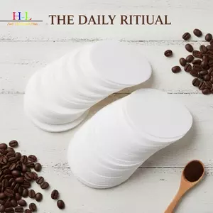 Bộ lọc giấy Espresso HL 51mm 53mm 54mm 58mm 100 chiếc 500 chiếc có thể phân hủy sinh học Không tẩy trắng cho quán cà phê Nhà hàng Barista Ứng dụng LMWU