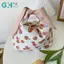GHX Túi Ăn Trưa Cotton Bento Túi Dã Ngoại Tote Dễ Thương Sinh Thái Nhỏ Túi Xách Di Động Tai Thỏ Túi Bảo Quản Thực Phẩm Dành Cho Nữ Trẻ Em VN