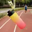 AIHOM 500ML Chai Nước Thể Thao Màu Gradient Dung Tích Lớn Bình Nhựa Di Động Cho Phòng Tập Gym Chạy Cắm Trại Ngoài Trời,