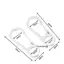 AIHOM Móc khóa bằng thép không gỉ Carabiner 2 5 chiếc Kẹp lò xo mạnh mẽ Bule để buộc bánh răng cắm trại ngoài trời,