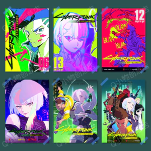 Cyberpunk 2077 Edge Walker Anime Poster Lucy Hai Chiều Hàng Hóa Phim Ký Túc Xá Trang Trí Tường Tranh 6.10