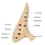 QEARY 12 lỗ Ocarina, Nhạc cụ Ocarina cỡ nhỏ Alto C, Thổi cong mượt mà Âm thanh mềm Dụng cụ dễ dàng Nhựa ABS Ocarina Kid