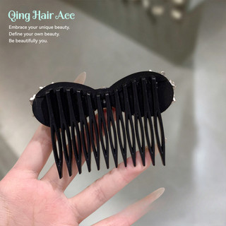 Phong Cách Hàn Quốc Chất Béo Năm Cánh Ngôi Sao Kim Cương Giả Nơ Chèn Lược Nữ Trán Tóc Xoăn Cao Cấp @ -