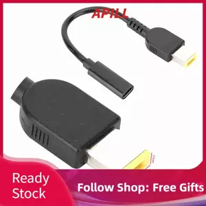 apill Qiilu USB C sang Thinkpad Cáp Chuyển Đổi-Loại Đầu Vào Nữ Cho Giao Diện Vuông 11mm X 4.5mm Nam Sạc Nhanh