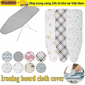 Vỏ bọc bảng ủi WOODNEST, Vải bảng ủi chống bẩn dày, Tấm chắn nhiệt ủi chịu nhiệt đàn hồi di động cho phụ kiện bàn ủi