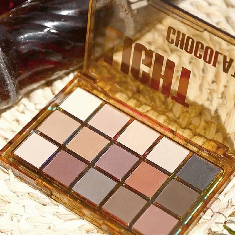 Bảng phấn mắt UCANBE 15 ô nhiều tone màu nghệ thuật trang điểm makeup lên màu mịn lâu trôi ASHU