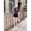 Quần Short thiết kế gầy màu đen có dây rút eo cao dành cho nữ Slimer Look Hot Girl Influencer Mùa hè co giãn Quần nóng siêu ngắn
