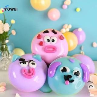 YOWEI 1 Cái Squishy Smushers Mặt chó Đồ chơi bóp tăng chậm cho lo âu Bàn tay căng thẳng VN