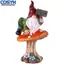 <cosyh>Enchanting Mushroom Gnome Sculpture Durable Resin Ornament for Your Garden Decor