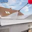 <cosyh>Self Stick Rain Gutter for Roof Drain Diverter For Cars Vans RVs and Boats White