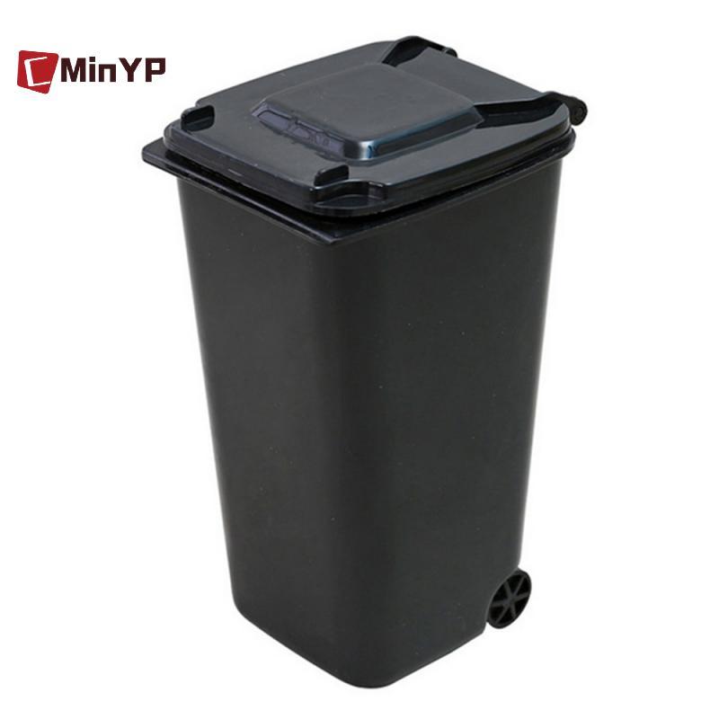 CMinYP Mini Để Bàn Thùng Rác Thùng Rác Nhựa Có Nắp Hộ Gia Đình Sạch Thùng Rác Để Bàn Vinh Quang