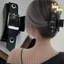 1-2 Cái Vuốt Tóc Dây Da Đen - Kẹp Lấy Lớn Punk - Phụ Kiện Tóc - Giá Đỡ Đuôi Ngựa Đầu Sau - Dành Cho Nữ Bé Gái Mặc Hàng Ngày / Giao Hàng Miễn Phí