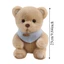 QEARY Thắt Nơ Gấu Búp Bê, Chất Liệu Mềm Khăn Size 25cm Gấu Đồ Chơi Sang Trọng, Bé Gái Bé Trai Thiết Kế Dễ Thương Khăn Phụ Kiện Đầy Màu Sắc Thắt Nơ Gấu Búp Bê Sang Trọng Đồng Hành Trẻ Em