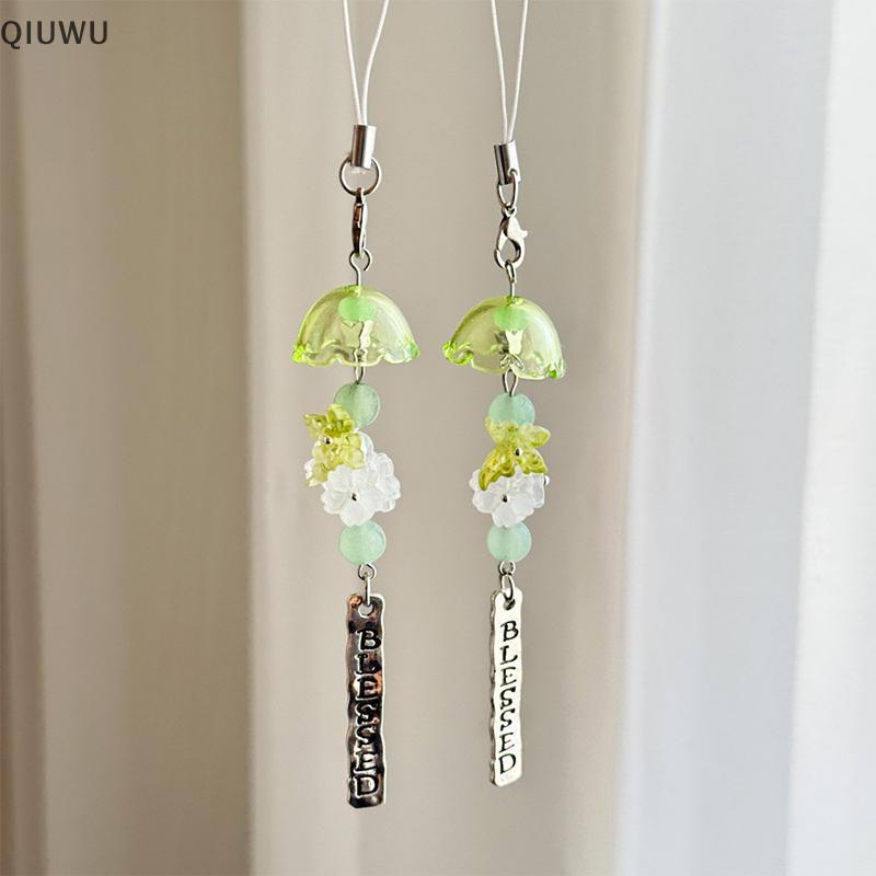 QIUWU 1 Chiếc Bellflower sel Trang Trí Ô Tô Treo Gương Chiếu Hậu Đẹp Trang Trí Cho Phong Cách.