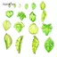 AqToCna 10-100 Chiếc Lá Acrylic Xanh Quyến Rũ Lá Hạt Mặt Dây Cho Diy Nelace Vòng Tay Bông Tai Trang Sức Làm Thủ Công Thủ Công AqToCna