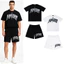 Chất Lượng Cao Đường Phố Cao Phong Cách Kim Loại In Chữ + Quần Short Phù Hợp Với 26SS Phong Cách Mới