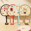 Hoạt Hình Quạt Truyền Nhiệt Mùa Hè Pu Quạt Handmade Cũ Tay Quay Mát Plantain Phong Cách Trung Hoa Cho Bé Trẻ Em Quạt
