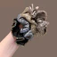 MAUROPOLI Phong Cách Mới Retro Kim Cương Giả Viền Scrunchy Dây Buộc Tóc Đơn Giản Sang Trọng Dây Buộc Tóc Băng Đô