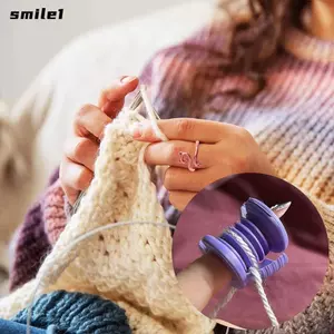 Tay áo ngón tay SMILE, Mini DIY Móc móc bảo vệ ngón tay, Máy may bảo vệ ngón tay đan di động