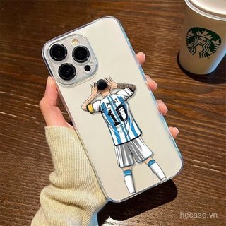 Ốp Điện Thoại Hợp Thời Trang Người Yêu Bóng Đá Thích Hợp Cho iPhone 11promax 12pro 13pro 14pro 12 13 14 15 16 pro max 17promax 15promax Ốp Trong Suốt Chống Sốc