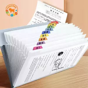 CANAMEK Trong Suốt Chèn Thư Mục Tập Tin A4 Túi Tài Liệu Mở Rộng Nhiều Lớp Thư Mục Holde Cho Trường Học Văn Phòng Văn Phòng Phẩm CSF