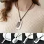 Lược móc khóa SMILE, Móc khóa lược kim loại bạc, Móc chìa khóa vuông Hip Hop sáng tạo