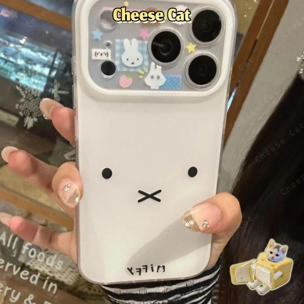 Ốp bảo vệ ống kính TPU màu hồng Melody Rabbit KT Cat TPU cho iPhone Xs 11 12 13 14 15 16 Plus 17 Pro Max XR