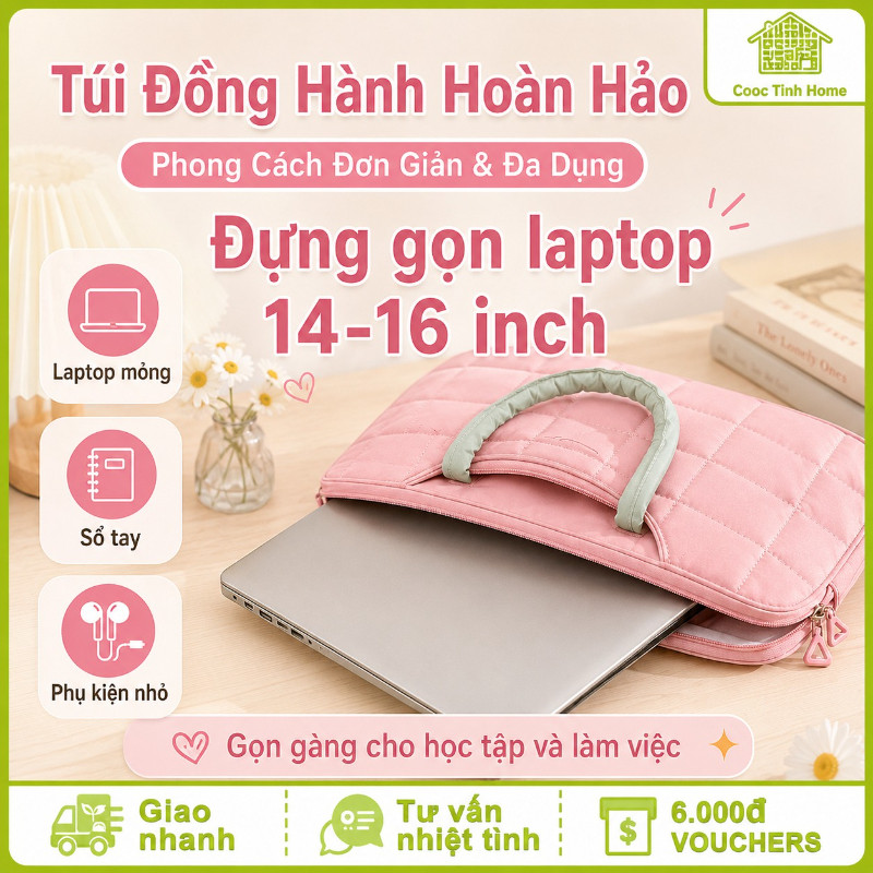 Túi Đồng Hành Hoàn Hảo - Bảo Vệ Laptop 14-16 Inch, Phong Cách Đơn Giản & Đa Dụng Cho Hành Trình Của Bạn