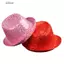 DELMER Dance Jazz Cap, Sequin Brilliant Sequins Fedora Hat, Role Play Prop 58cm / 54cm Hip Hop Sáng Bóng Lấp Lánh Mũ Jazz Trẻ Em