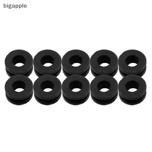 Bigapple 10 Chiếc Đen Xe Máy Bên Bao Cao Su Grommets Dành Cho Xe Honda Suzuki Kawasaki RDG