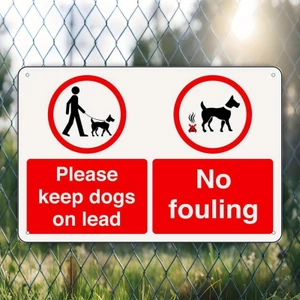 CIFbuy Dog Waste Sign No Fouling Sticker Thông báo kiểm soát thú cưng ngoài trời 20x30cm