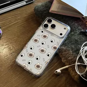 Gấu Nhỏ Đầy Ấn Thích hợp iPhone 1716 trường hợp điện thoại 15P trong suốt 13/14 giản12