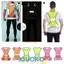 ICUCKO Áo Vest Đi Đêm, Vải Co Giãn Polyester Chạy Phản Quang Vest, Đi Bộ Ngoài Trời Có Thể Điều Chỉnh Nổi Bật Phản Quang An Toàn Vest Nhẹ Đi Xe Đạp
