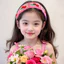 Mới 1 Chiếc Dệt Kim Hoa Velcro Băng Đô Co Giãn Móc Tóc
