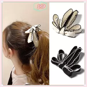 JRP Thời Trang Nơ Chuối Kẹp Cho Nữ Cô Gái Ngọt Ngào Cao Đuôi Ngựa Cố Định Kẹp Tóc Thanh Lịch Kẹp Tóc Mũ Đơn Giản Phụ Kiện Tóc JRP