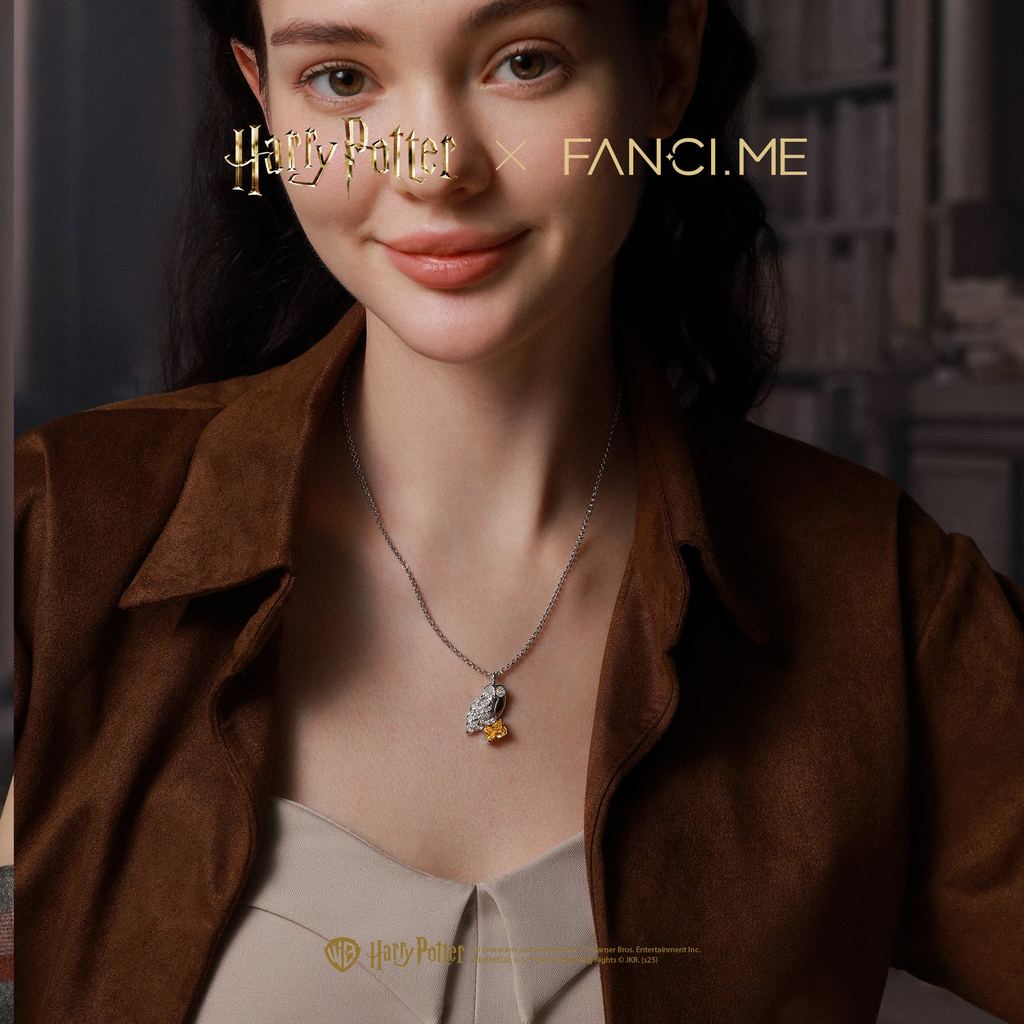 Vòng cổ bạc Harry Potter x FANCIME Hedwig Sterling