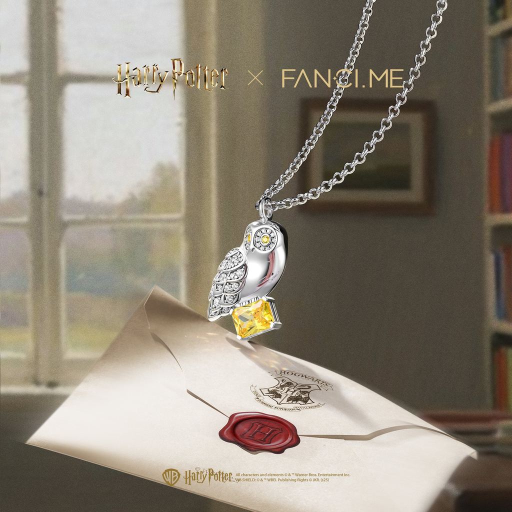 Vòng cổ bạc Harry Potter x FANCIME Hedwig Sterling