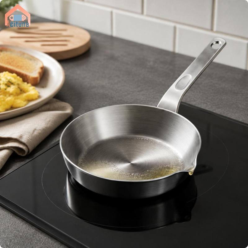 Thép không gỉ 316 Chảo Chiên Hình Bát Mini Skillet Bếp Chảo IH Tương Thích Để Sử Dụng Hàng Ngày Tại Nhà