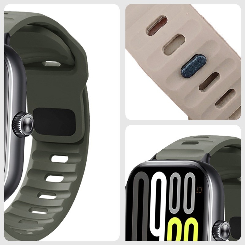 Dây đeo silicon cho Redmi Watch 6 5 4 dây thay thế cho phụ kiện vòng đeo tay thể thao Mi Band 10Pro 9Pro 8Pro