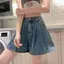 Quần short Denim eo co giãn mùa hè Quần năm điểm dành cho nữ