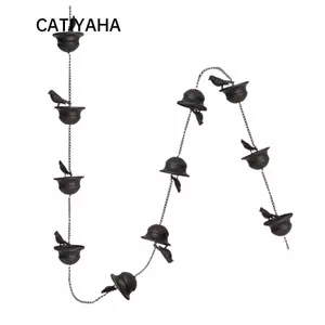 Dây chuyền nước mưa CATIYAHA, Dây chuyền mưa lặn chim di động, Dây chuyền thoát nước hành lang bằng kim loại bền bỉ để trang trí ngoài trời