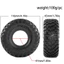 4 116mm 1.9 "Lốp Cao Su Mềm Lốp Bánh Lốp Cho 1 / 10 RC Xe Bánh Xích Xe Trục SCX10 Pro Capra Traxxas TRX4 RC4WD D90 Redcat
