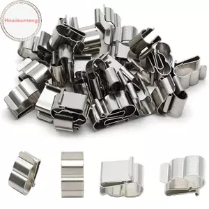 Hooudou 10 Chiếc Bảng Điều Khiển Năng Lượng Mặt Trời Dây Kẹp Cho 2x6mm Cáp Thép Không Gỉ Trailer Quang Điện Kẹp Tổ Chức Kẹp Cho PV Dây Thuyền VN