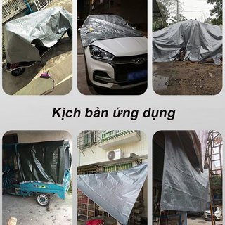 Tấm bạt chống nước PE cách nhiệt che mưa nắng cho ban công sân vườn ngoài trời