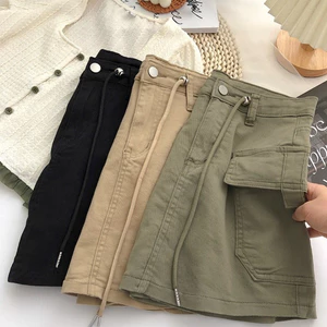 Váy Denim tổng thể cỡ lớn Váy chữ A eo cao che phủ hình đáy quần